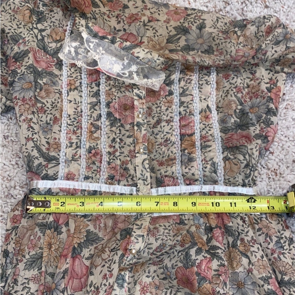 Vintage‎ Gunne Sax Dress Floral Print Size 7 - Picture 11 of 11